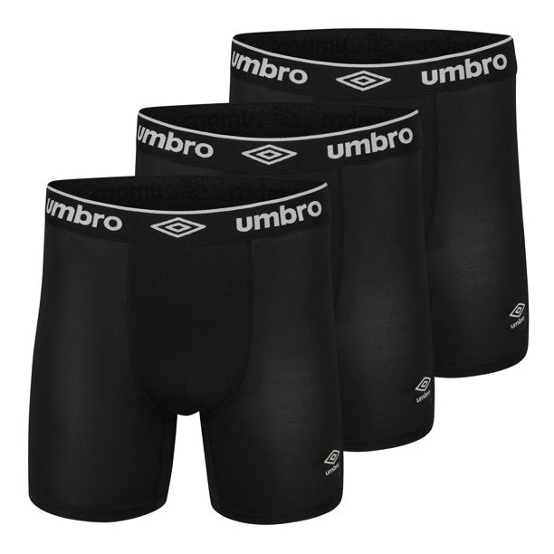 Umbro Men's 3 Pack Performance Boxer Brief