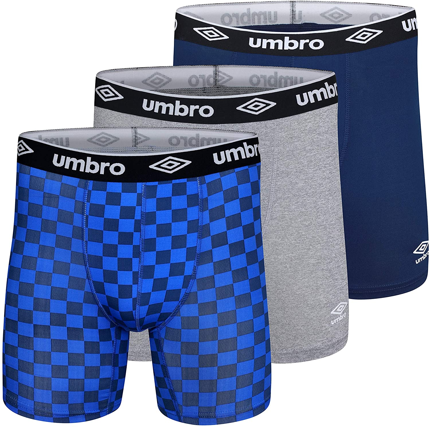 Umbro Men's 3 Pack Performance Boxer Brief